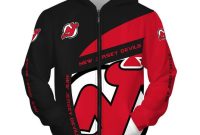 Nhl youth new jersey devils team classics zip up hoodie, black