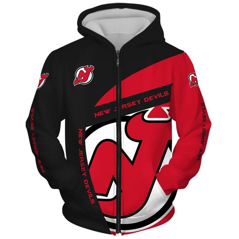 Lastest New Jersey Devils Hoodie 3D With Hooded Long Sleeve | New