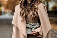 Winter fashion street wear casual clothing looks womens fur coat brown women outfits outfit tan boots boot beige coats thigh