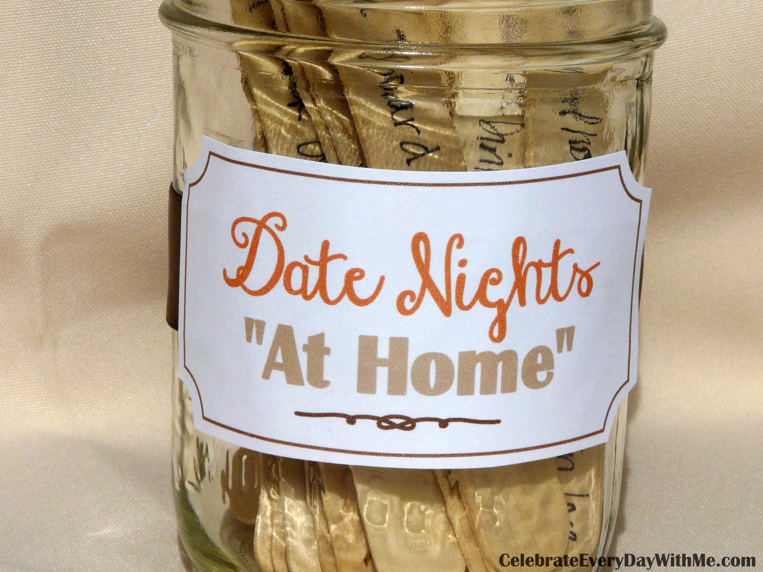 30 Ideas for Date Nights "At Home" - Celebrate Every Day With Me