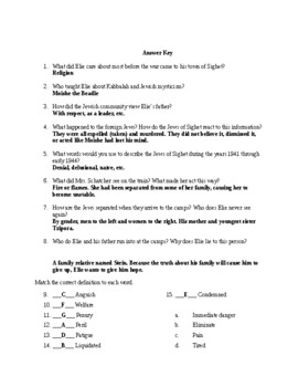 Night Quiz (pages 3-46) by WilliamsELA | Teachers Pay Teachers