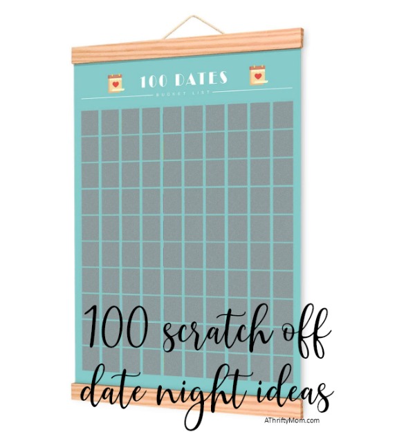 Date ideas scratch off poster - A Thrifty Mom