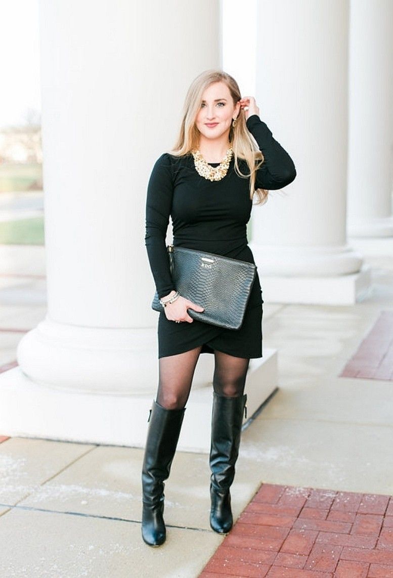 Date Night Dress With Boots