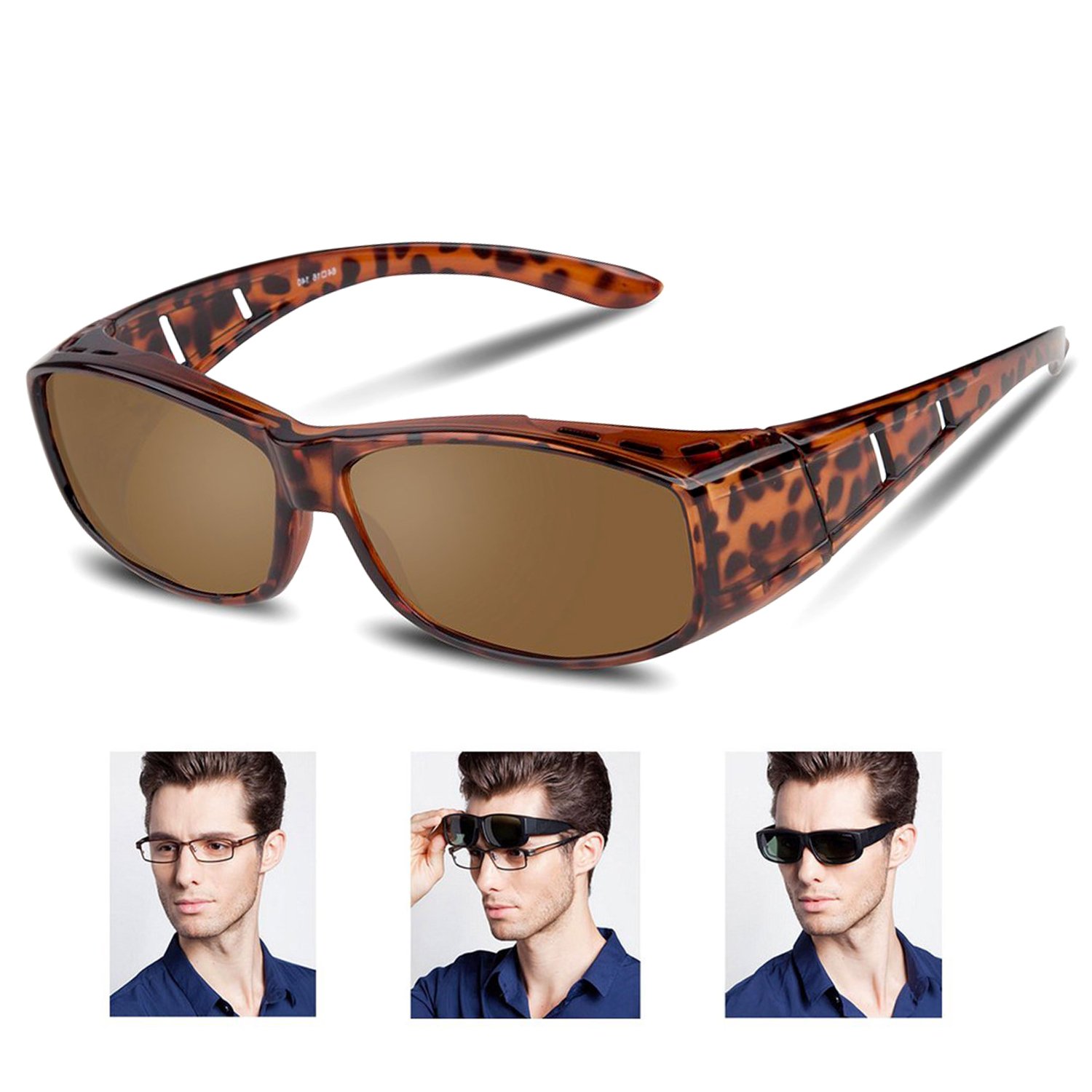 Over glasses sunglasses Polarized for men women/Sunglasses Wear Over