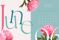 Best Resolution Premium Vector Calendar June 23