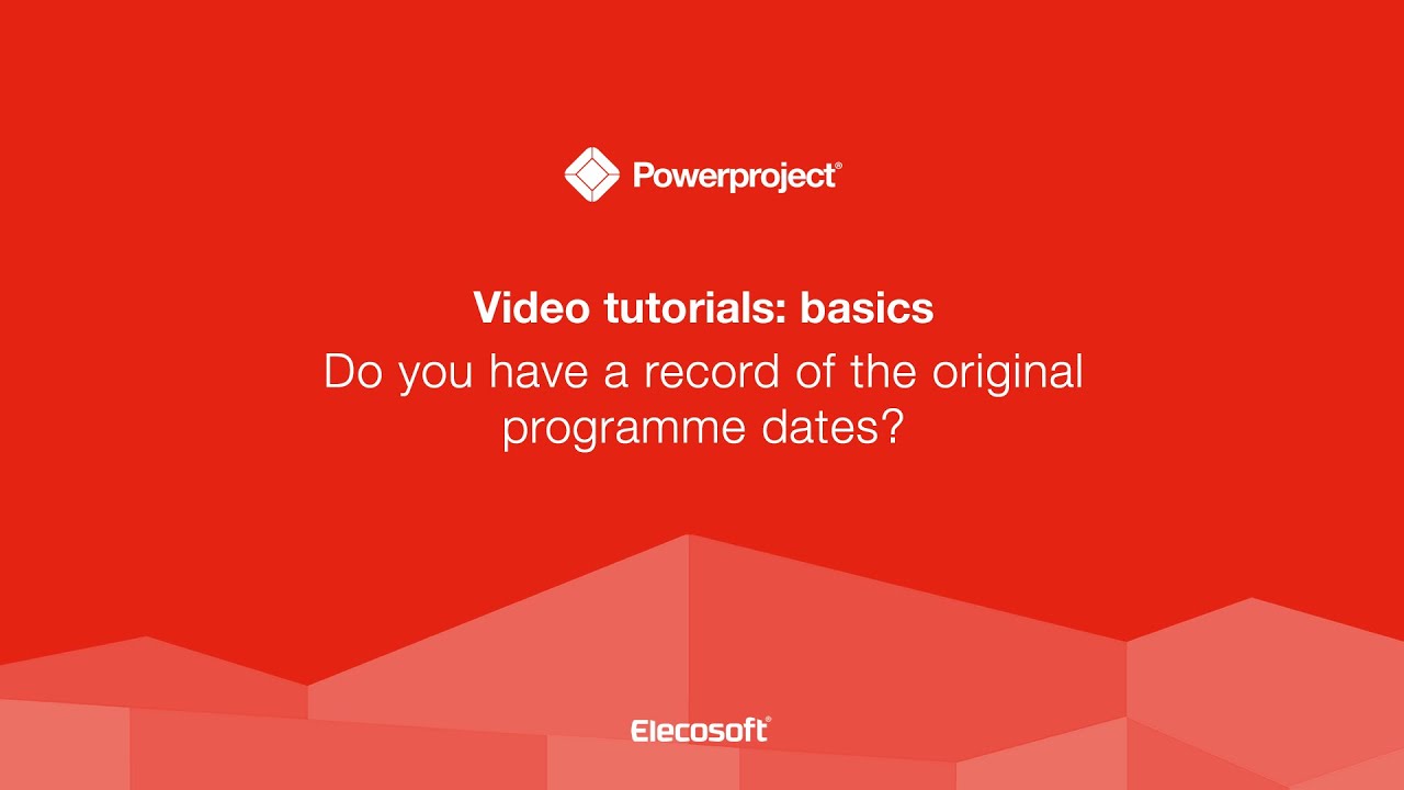 Tutorial - Do you have a record of the original programme dates? - YouTube