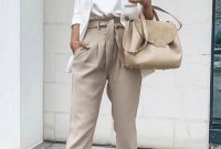 Summer outfits work women casual outfit jeans white look wear business cool fashion pants shoes girls navy shirt office para