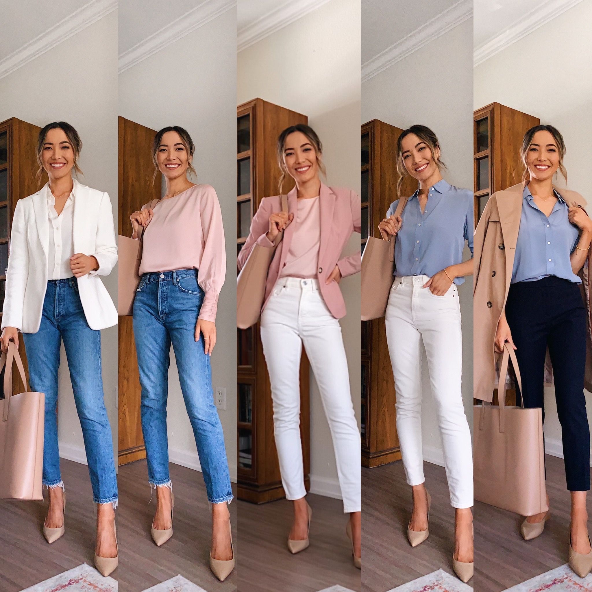 Trabalhar trendy professional female styles blouse blusas jadore slacks professionnelle tenue blusinhas striking workwear waisted adore waist dressing inspo blusa