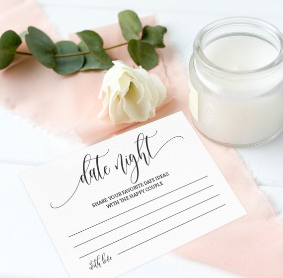 Date Night Cards Date Night Ideas Printable Date Night Idea | Etsy