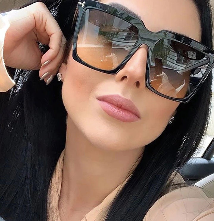 New Fashion Sunglasses Women 2021 trend Gradient Sunglasses | Etsy