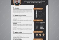 Best Resolution Premium Vector Professional Curriculum Vitae Template