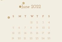 Best Resolution Premium Vector Calendar June 22