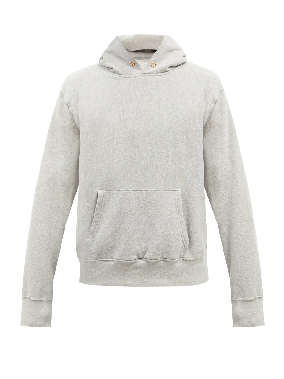 Matchesfashion tien les sweatshirt brushed hooded jersey cotton back