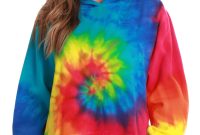 Dye tie hoodie rainbow pullover unisex colortone dyed hand sell hoodies now men