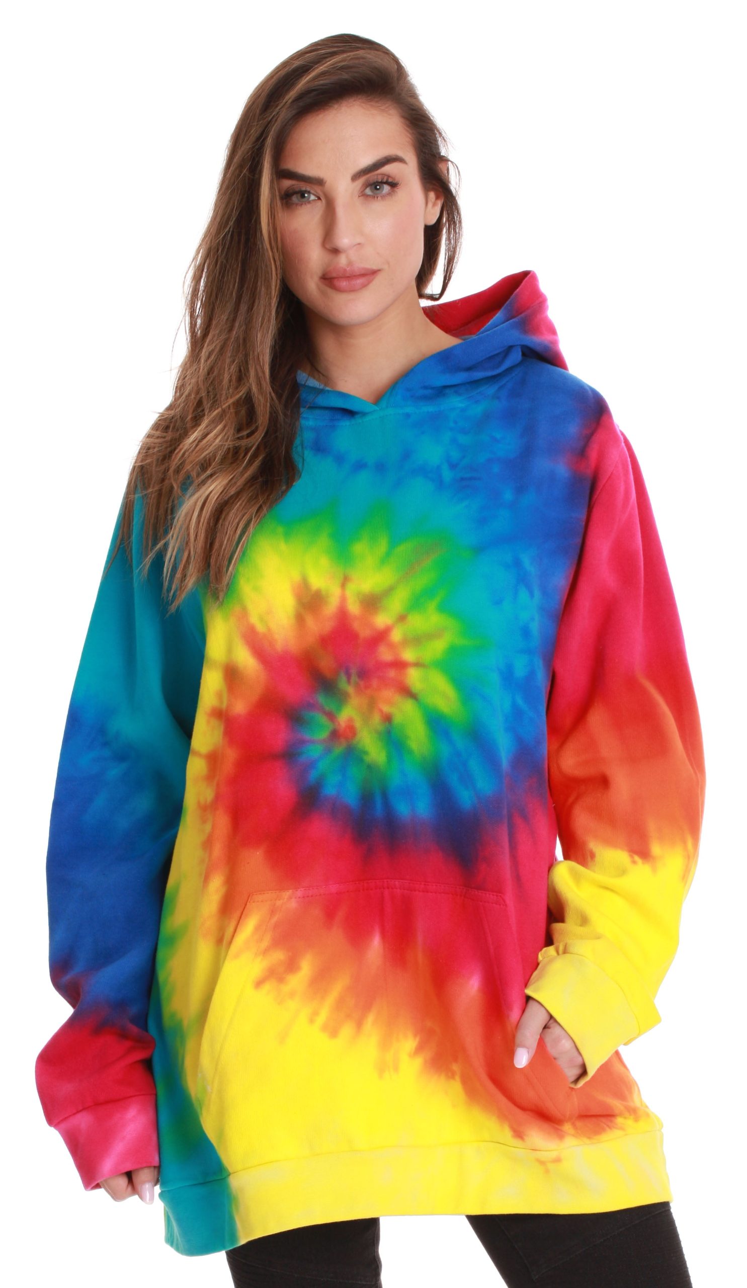 Dye tie hoodie rainbow pullover unisex colortone dyed hand sell hoodies now men