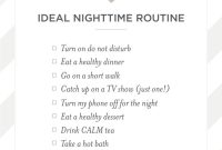 Nighttime Beauty Routine Checklist