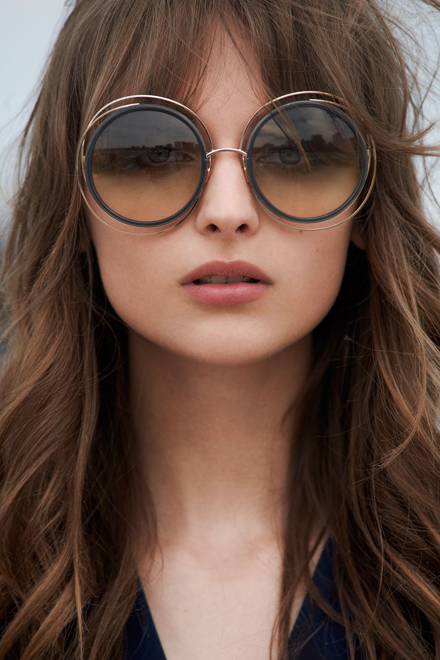 Chloé Women's Carlina Oversized Round Sunglasses, 60mm Jewelry