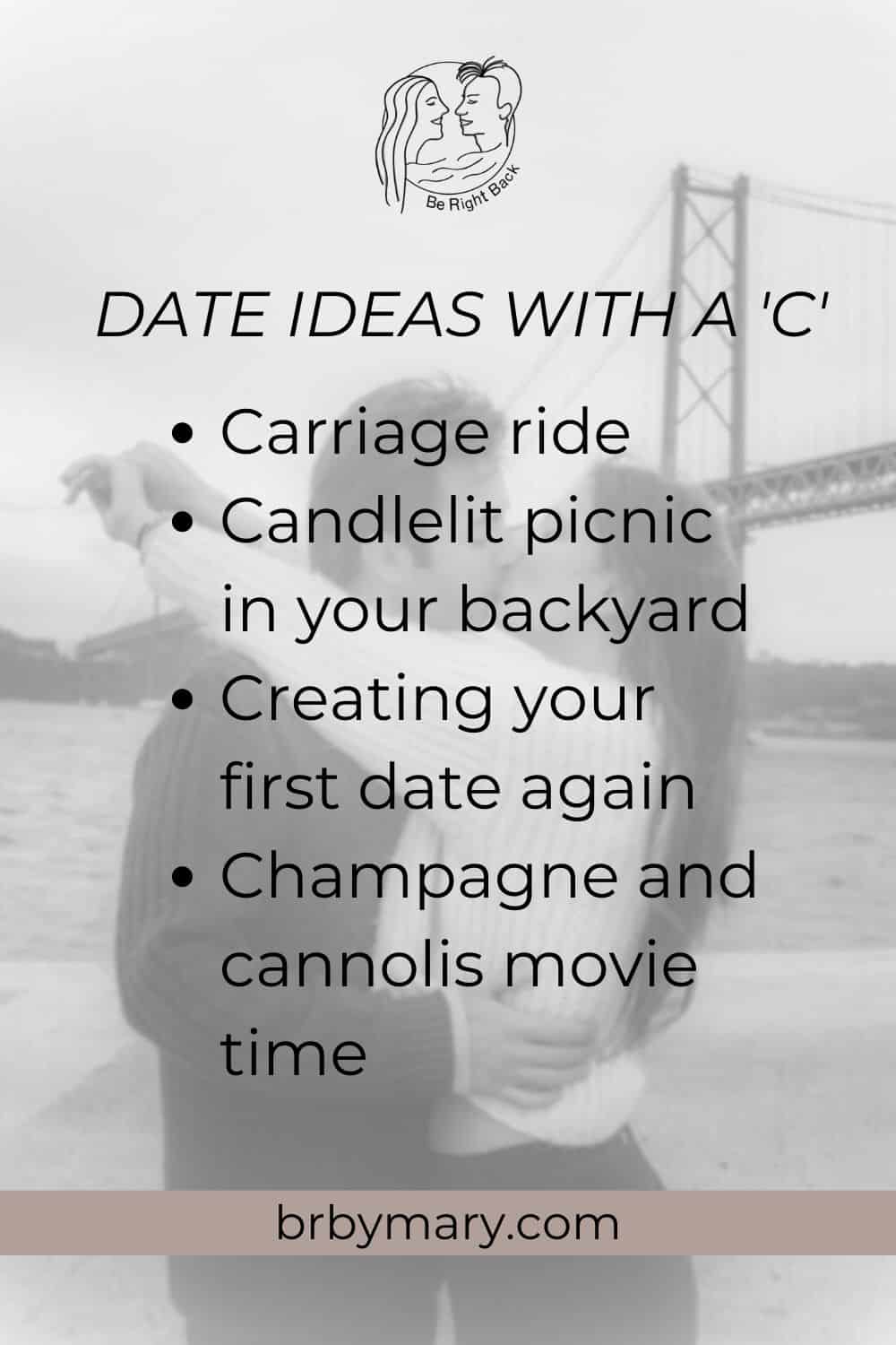 Date Ideas That Start With Letter C