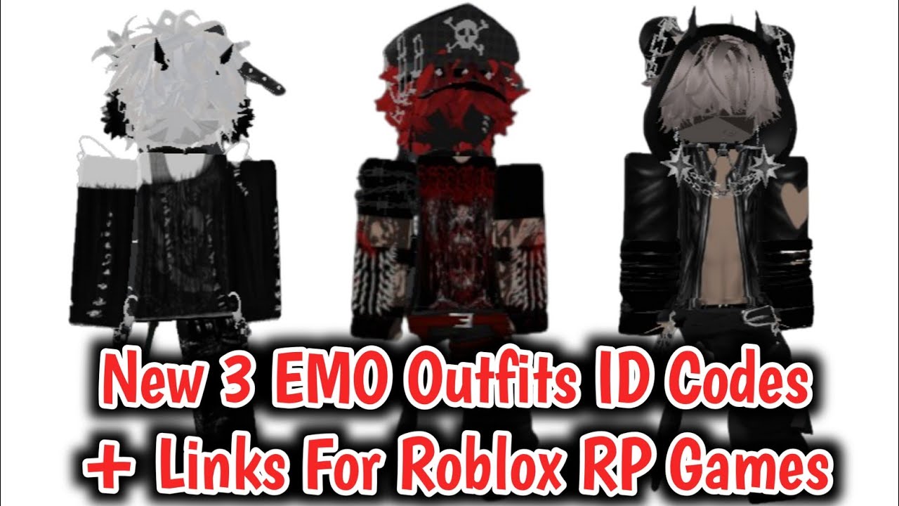 [New 3] Boy's Emo Outfits ID Codes + Links For Brookhaven RP, Berry