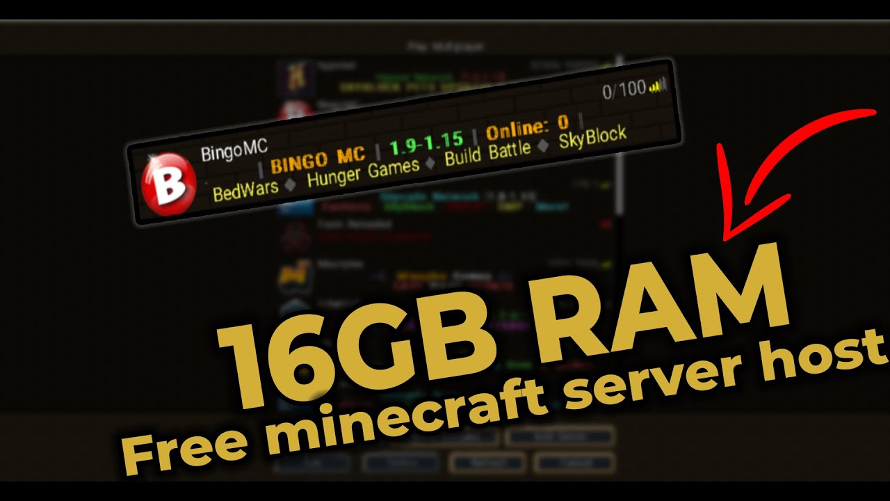 HOW TO GET 16GB RAM FREE MINECRAFT SERVER HOSTING [Working August 2020