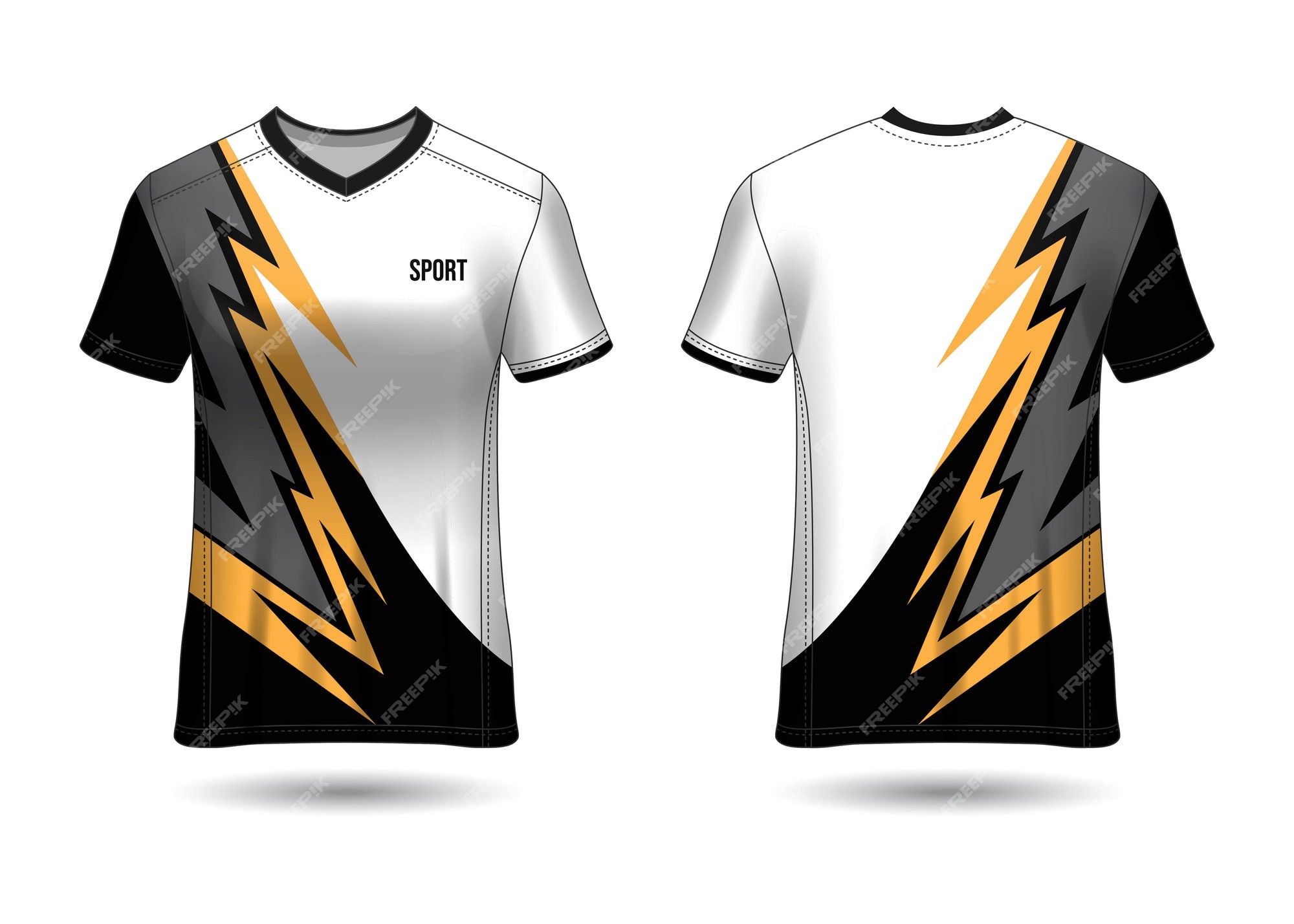 Sports jersey and t-shirt template