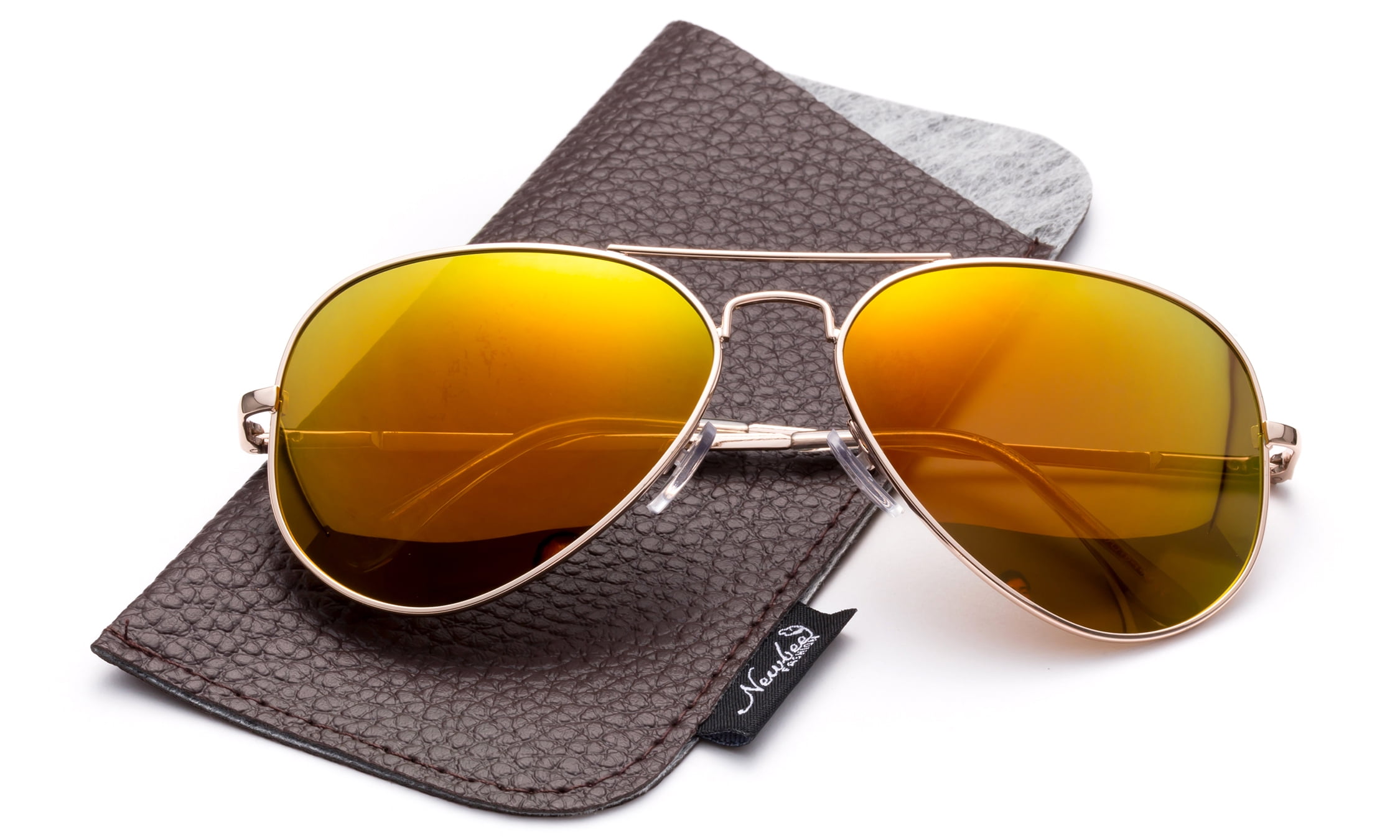 Polarized Aviator Sunglasses Mirrored Lens Classic Aviator Polarized