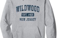 Amazon.com: wildwood new jersey nj vintage sports design navy print