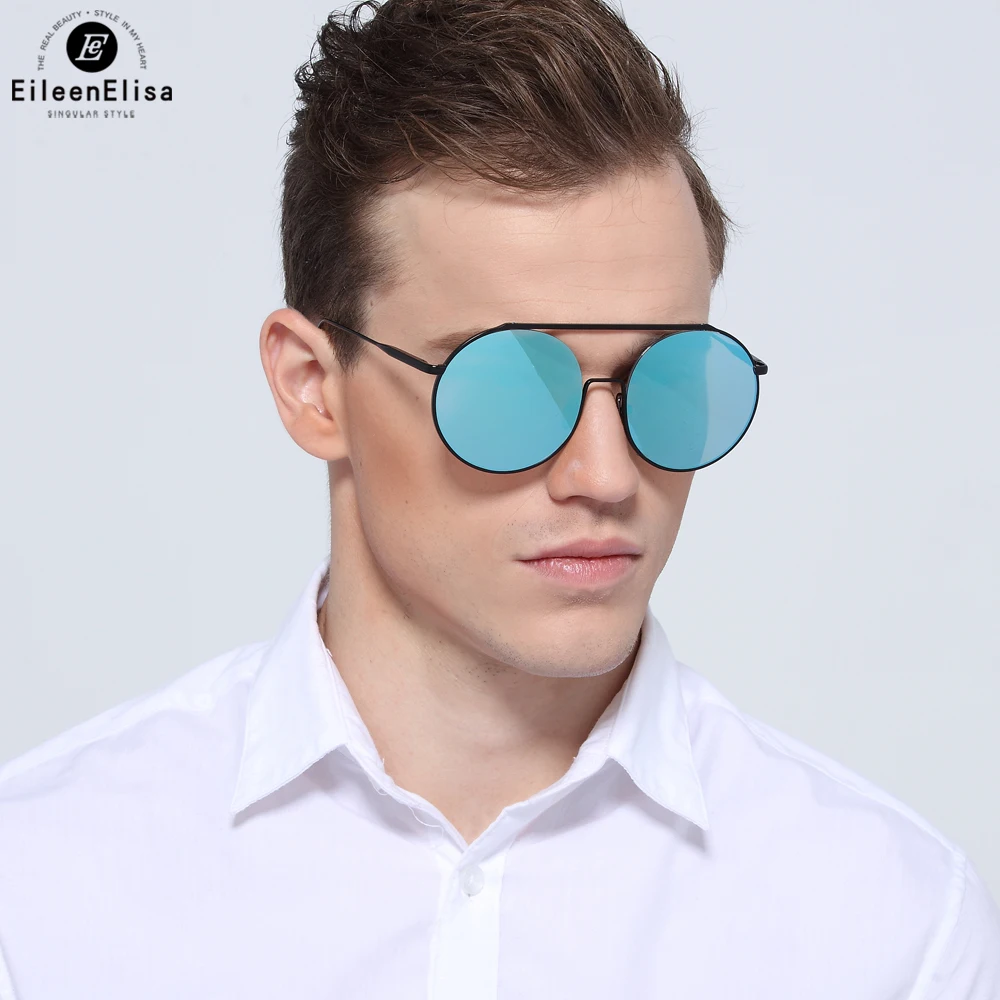 EE New Arrival Steampunk Mens Sunglasses Brand Designer Oversize Round