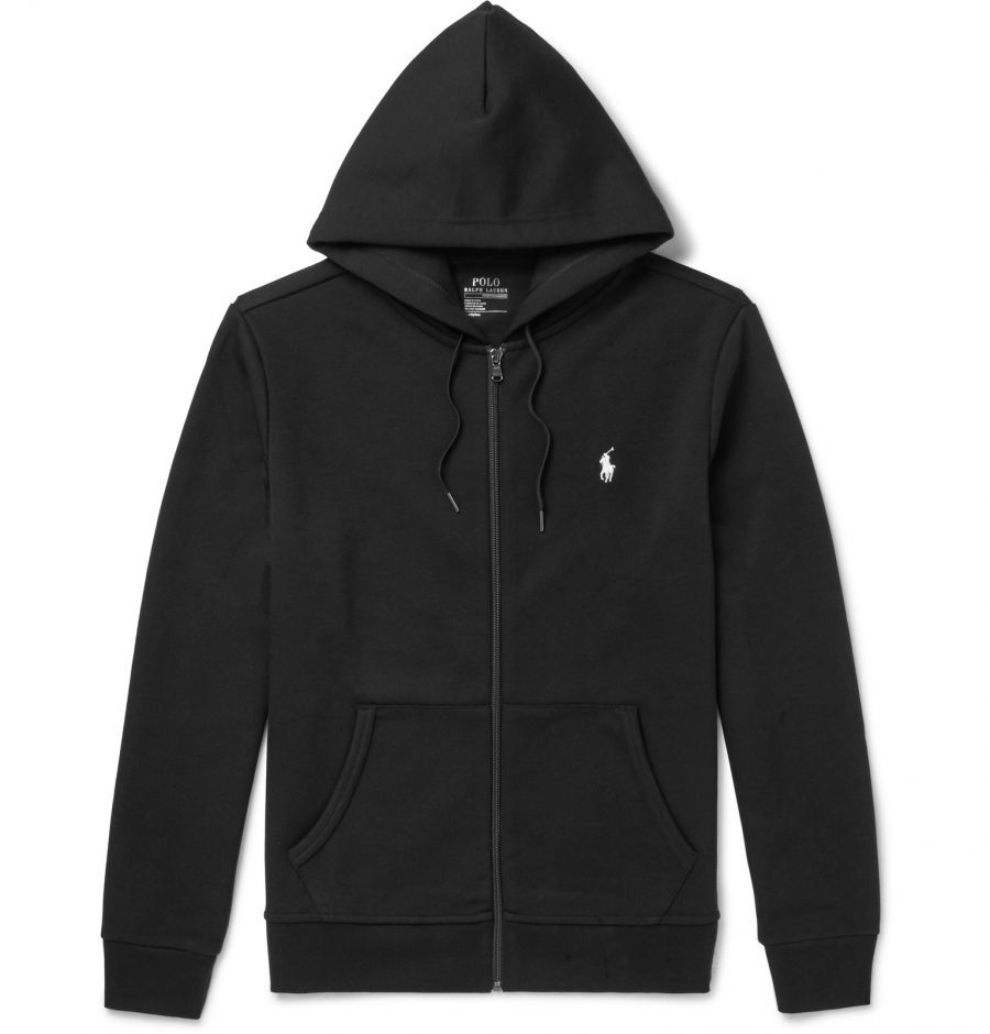 Basic zip through hoodie