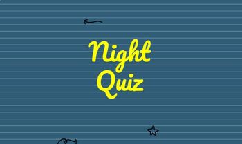 Night Quiz by a novel notion | TPT