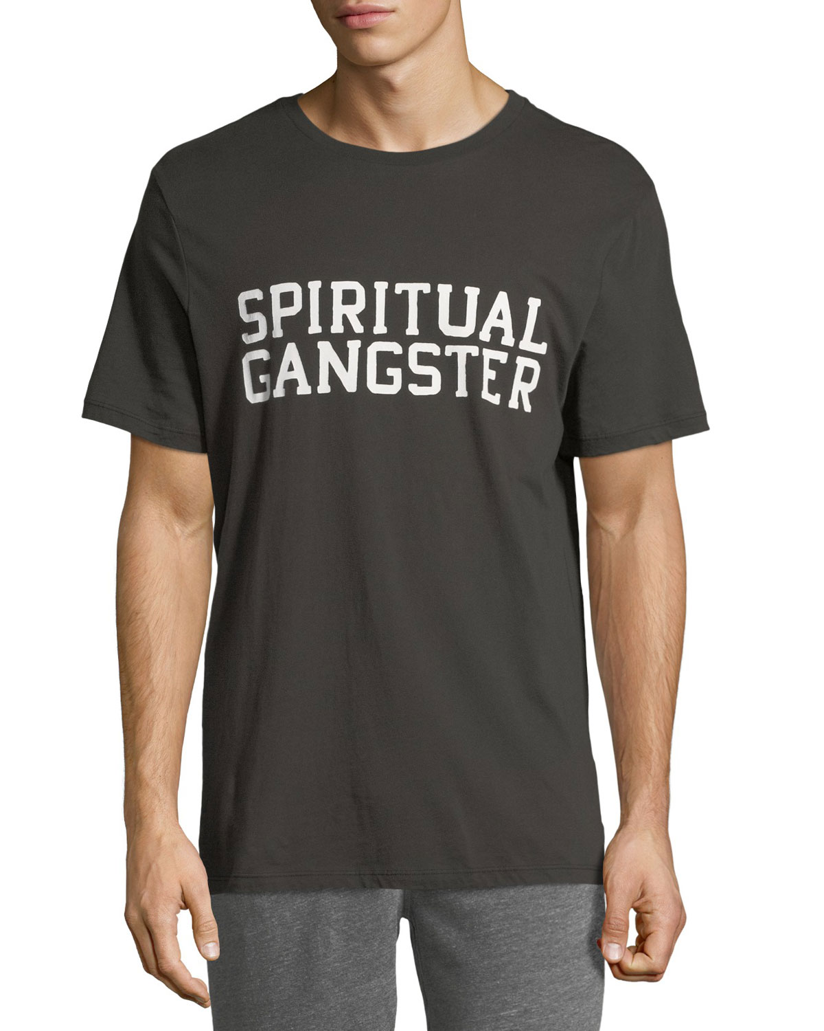 Spiritual Gangster Varsity Logo-Graphic T-Shirt | Neiman Marcus