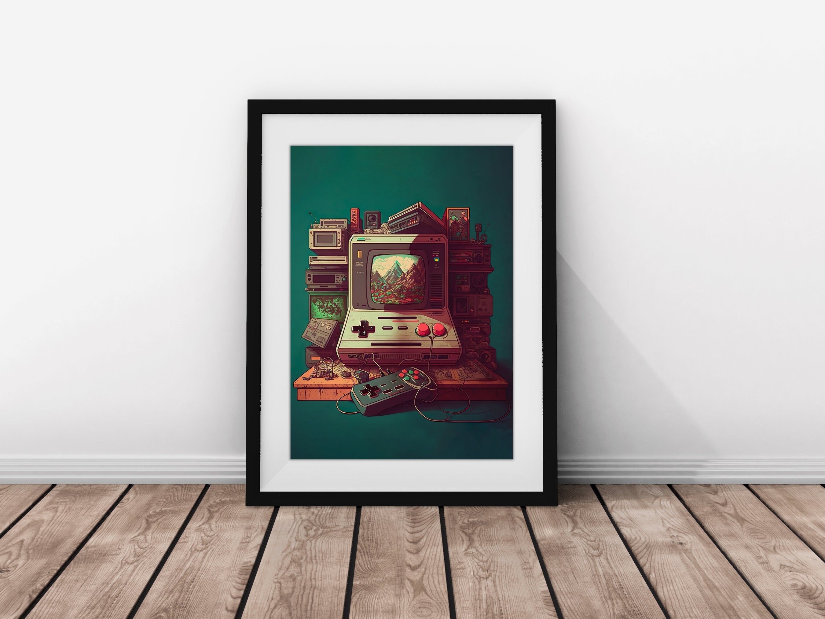 Retro Gaming Wall Art Game Room Decor Digital Download - Etsy